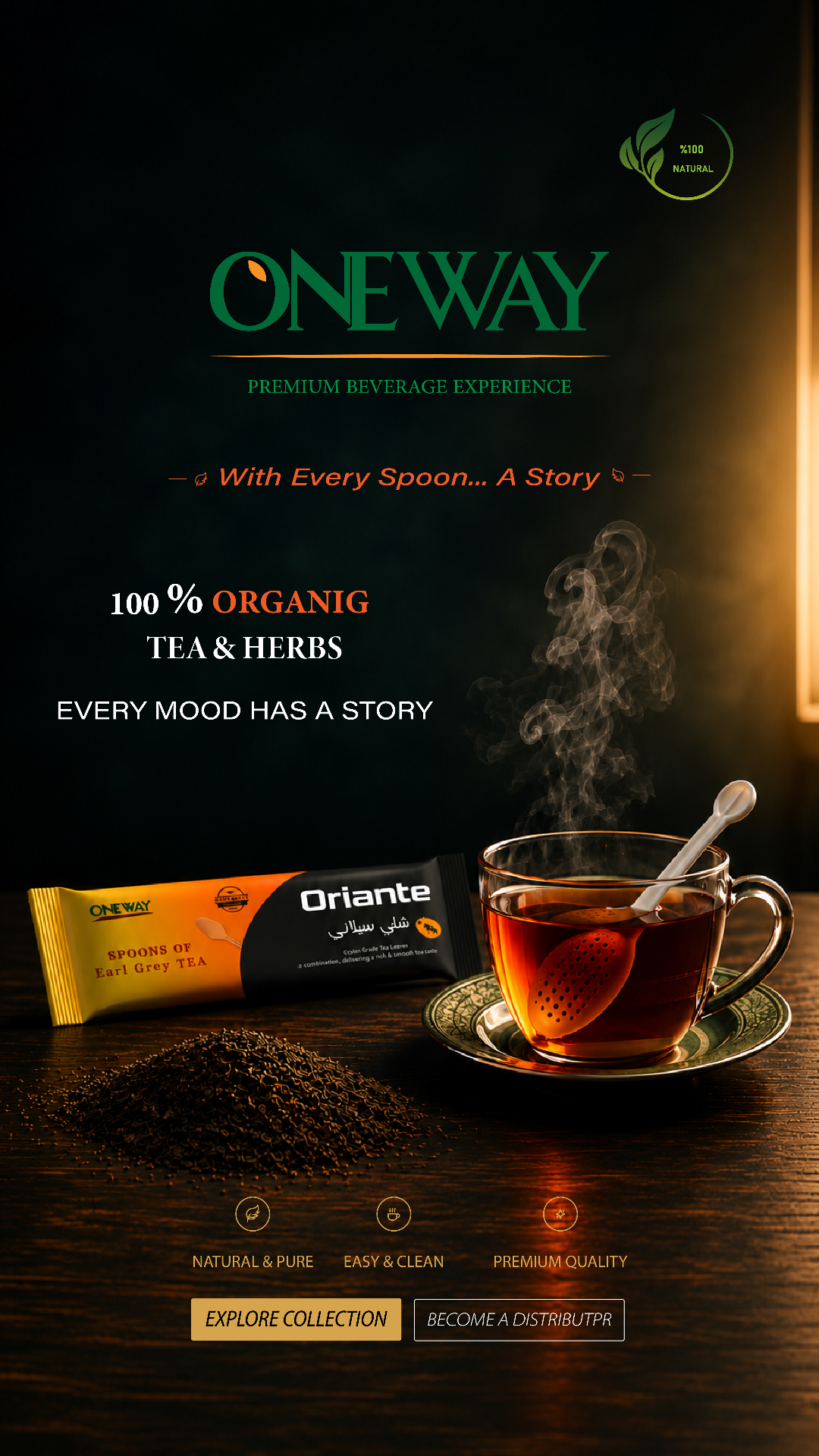 One Way Premium — 100% Organic Tea & Herbs